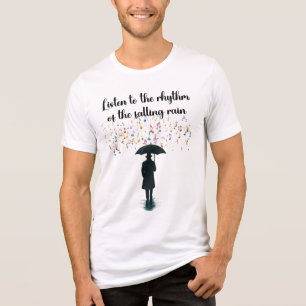 Camiseta Ritmo da Chuva Masculino Bella+Canvas Manga Longa