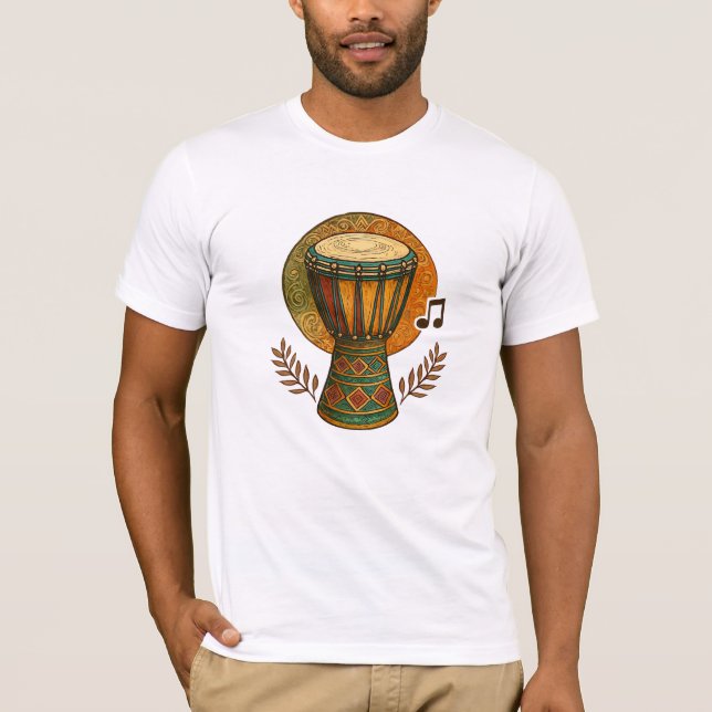 Camiseta Ritmo Tribal Vibrante (Frente)