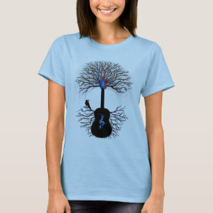 Camiseta "Ritmos guitarra surreal do ~ do coração"