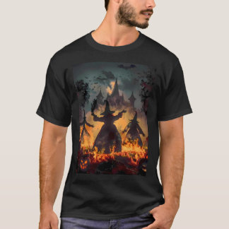 Camiseta Ritual da Hora das Bruxas – Dança do Fogo das Três