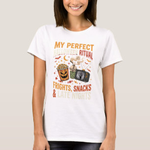 Camiseta Ritual de Lanche da Noite de Terror do Halloween