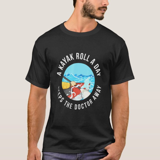 Camiseta River Kayaking Cote Para Um Instrutor Kayak 1 (Frente)
