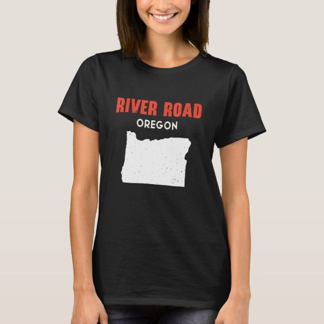 Camiseta River Road Oregon USA State America Travel Oregoni (Frente)
