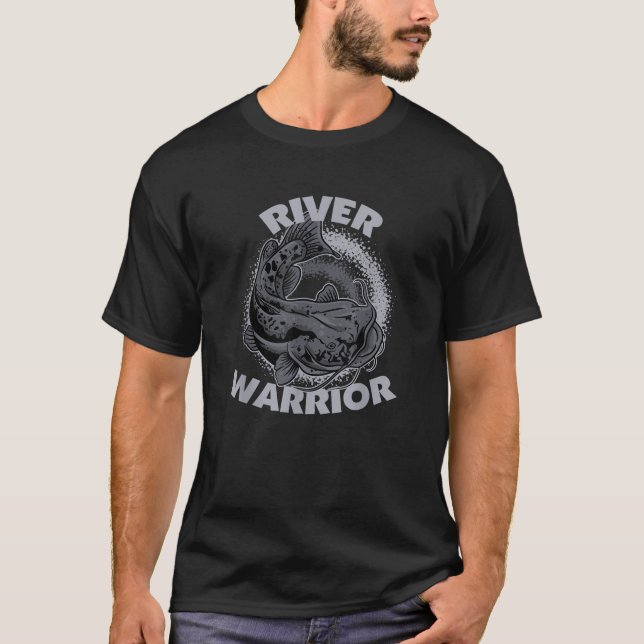 Camiseta River Warrior Flathead Catfish  (Frente)