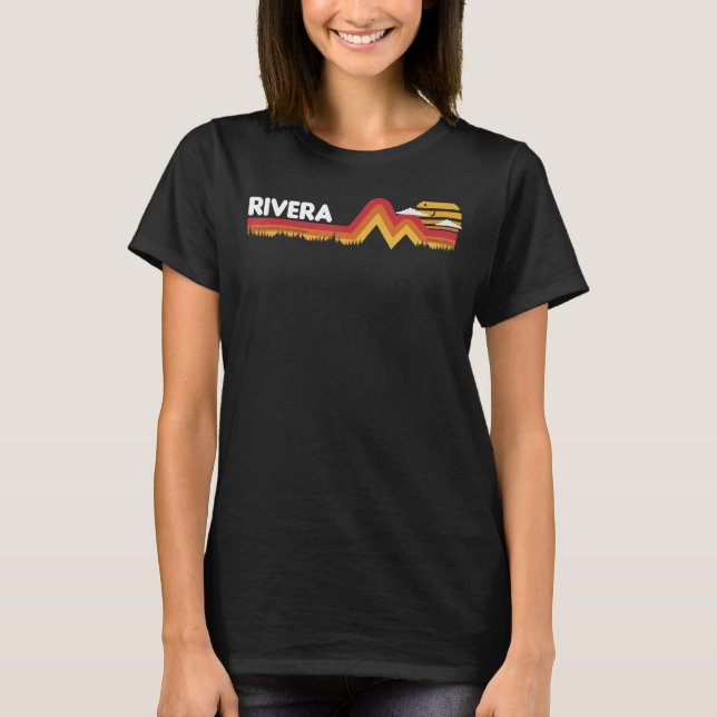 Camiseta Rivera Retro Vintage Sunset Rivera 80s 90s (Frente)