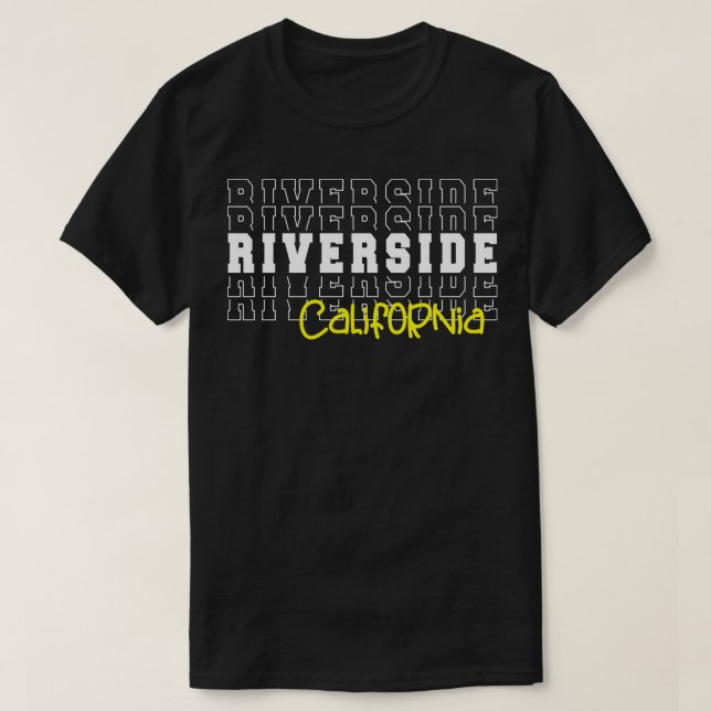Camiseta Riverside cidade de Riverside CA (Frente do Design)