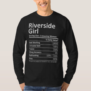 Camiseta Riverside Girl Ca California Funny City Raízes