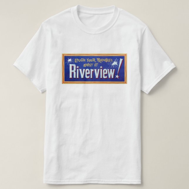 Camiseta Riverview Amusement Park, Chicago, Illinois (Frente do Design)
