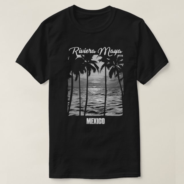 Camiseta Riviera Maya Souvenir Meico Reminder (Frente do Design)