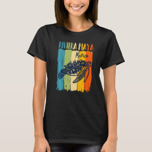 Camiseta Riviera Maya, Tartaruga do Mar Retro México Temas