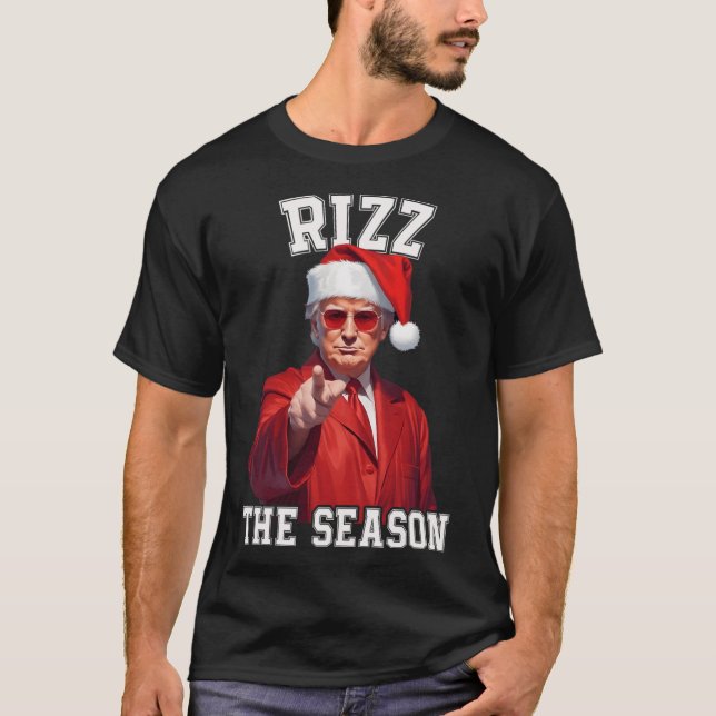 Camiseta Rizz A Época Engraçada Papais noeis De Natal De Tr (Frente)