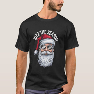 Camiseta Rizz A Época Engraçado Natal Natal Natal Santa Cla