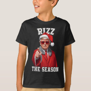 Camiseta Rizz A Época Engraçado Trump Natal Papai Noel