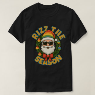 Camiseta Rizz A Temporada Moda Natal Gay Arco-Íris Papai No