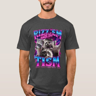 Camiseta Rizz em com heísmo Guaxinim para Homens Mulheres e