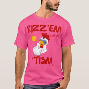 Camiseta Rizz Em Com O Tismo Galinha Autista Dos Anos 90