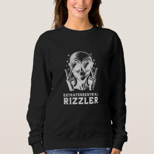Camiseta Rizzler Gíria Gen Z Divertido Mestre Rizz Alien Cr