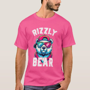 Camiseta Rizzy Bear Legal Urso Grizzly Com Óculos De Sol