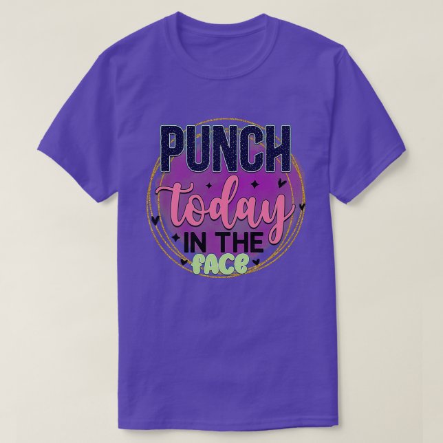 Camiseta Rms003619 Punch hoje na face (Frente do Design)