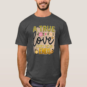 Camiseta Rms01161 uma verdadeira história de amor nunca ter