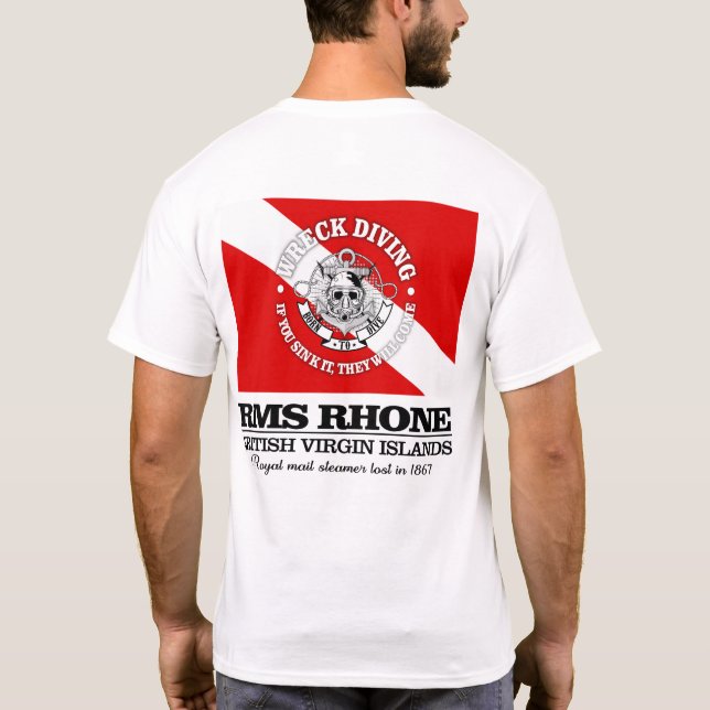 Camiseta RMS Rhone (melhores destroços) (Verso)