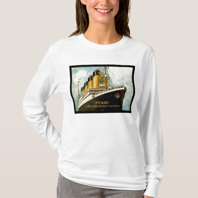 Camiseta RMS Titanic 100º aniversário de T dos homens (Frente)