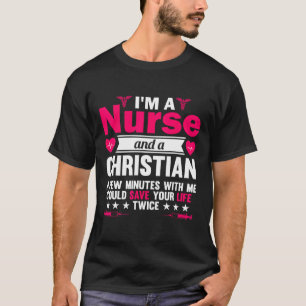 Camiseta Rn Lvn Cna Nurse Formando Enfermeiro Legal Cristão