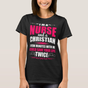 Camiseta Rn Lvn Cna Nurse Formando Enfermeiro Legal Cristão