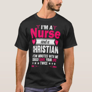 Camiseta Rn Lvn Cna Nurse Formando Enfermeiro Legal Cristão