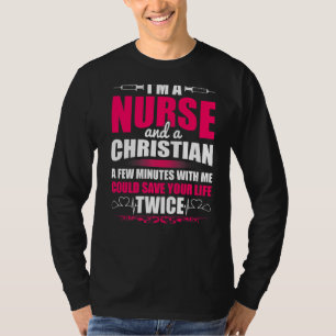 Camiseta Rn Lvn Cna Nurse Formando Enfermeiro Legal Cristão
