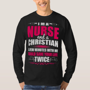 Camiseta Rn Lvn Cna Nurse Formando Enfermeiro Legal Cristão