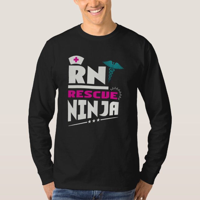 Camiseta RN Ninja Nurse For Nurses Nursing For Nurses (Frente)