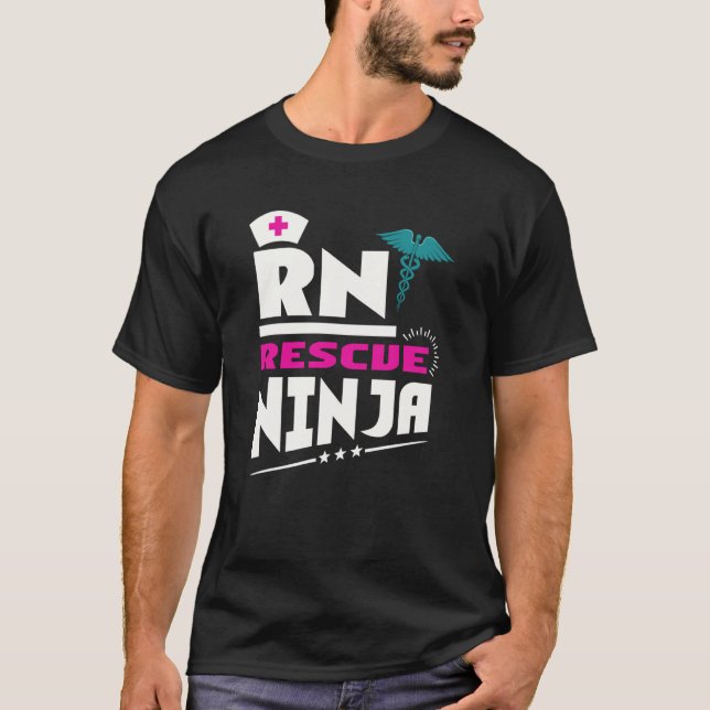 Camiseta RN Ninja Nurse For Nurses Nursing For Nurses (Frente)