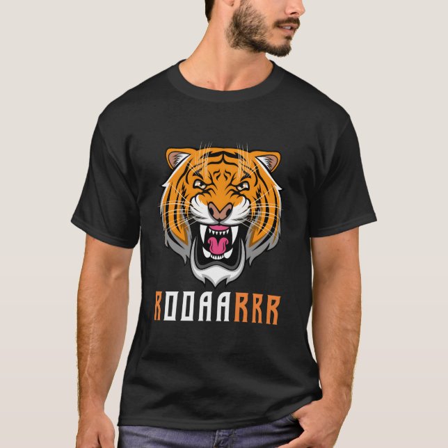 Camiseta Roaaarrage Wildlife Animal Cute Tigers Big Cats (Frente)