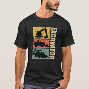Camiseta Road Builder Excavator Driver Excavator Vintage Me