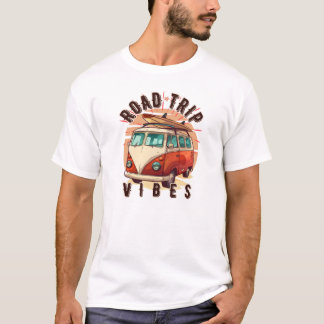 Camiseta Road Trip Vibes Vintage Van