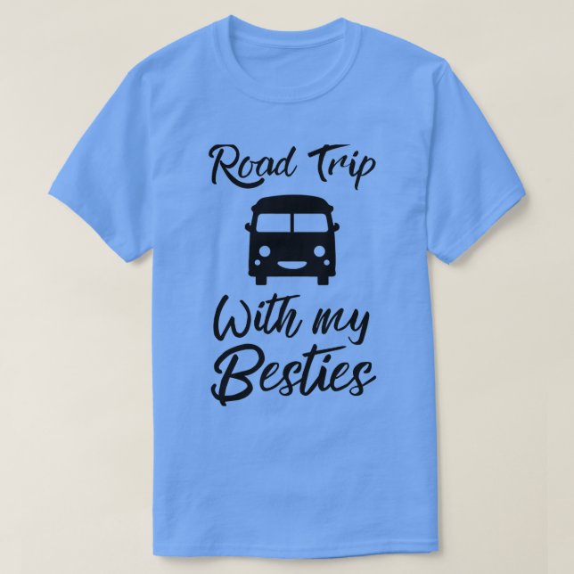 Camiseta Road Trip With my Besties (Frente do Design)