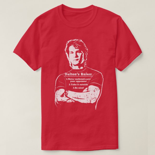 Camiseta Roadhouse Daltons Regras impressão (Frente do Design)