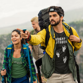 Camiseta Roadmap zum Staunen - Gorilla Fußspuren - Affen