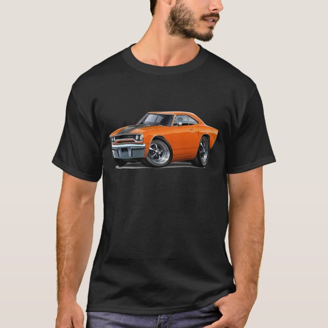 Camiseta Roadrunner 1970 Alaranjado-Preto (Frente)