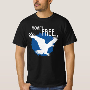 Camiseta Roam Free Águia Voadora