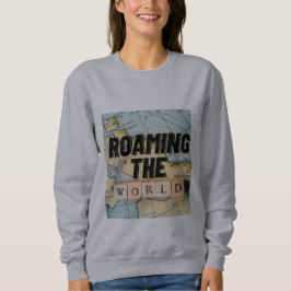 Camiseta Roaming Do Mapa Do Mundo