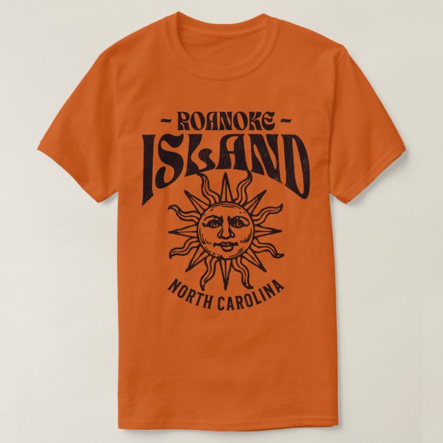 Camiseta Roanoke Island NC Summertime Vacationful (Frente do Design)