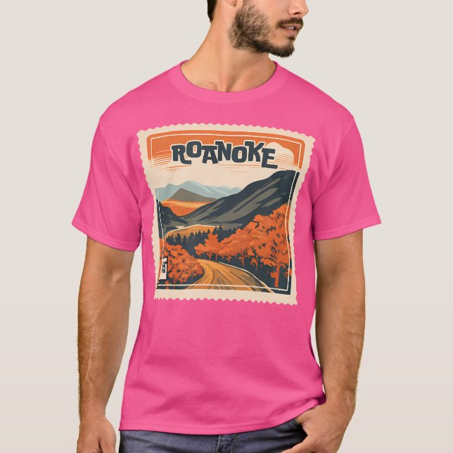 Camiseta Roanoke Va Mountain Roanoke Va Viagem Caminhando F (Frente)