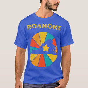 Camiseta Roanoke Virginia Vintage angustiou Souvenir 1