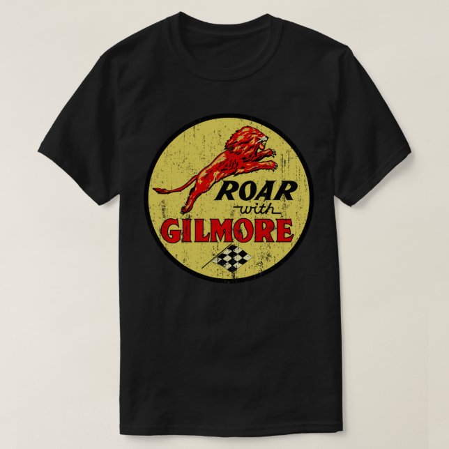 Camiseta Roar com a gasolina clássica Gilmore (Frente do Design)
