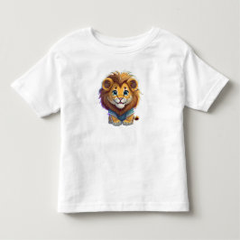Camiseta "Roaring Cutie" Leão Adorável