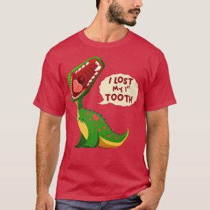 Camiseta Roaring Dinosaur I Lost My 1st Tooth Funny Tooth F