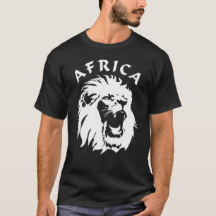 Camiseta Roaring Lion Face   África