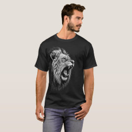 CAMISETA ROARING LION GRÁFICO STREETWEAR ROUPA DE GINÁSIO E